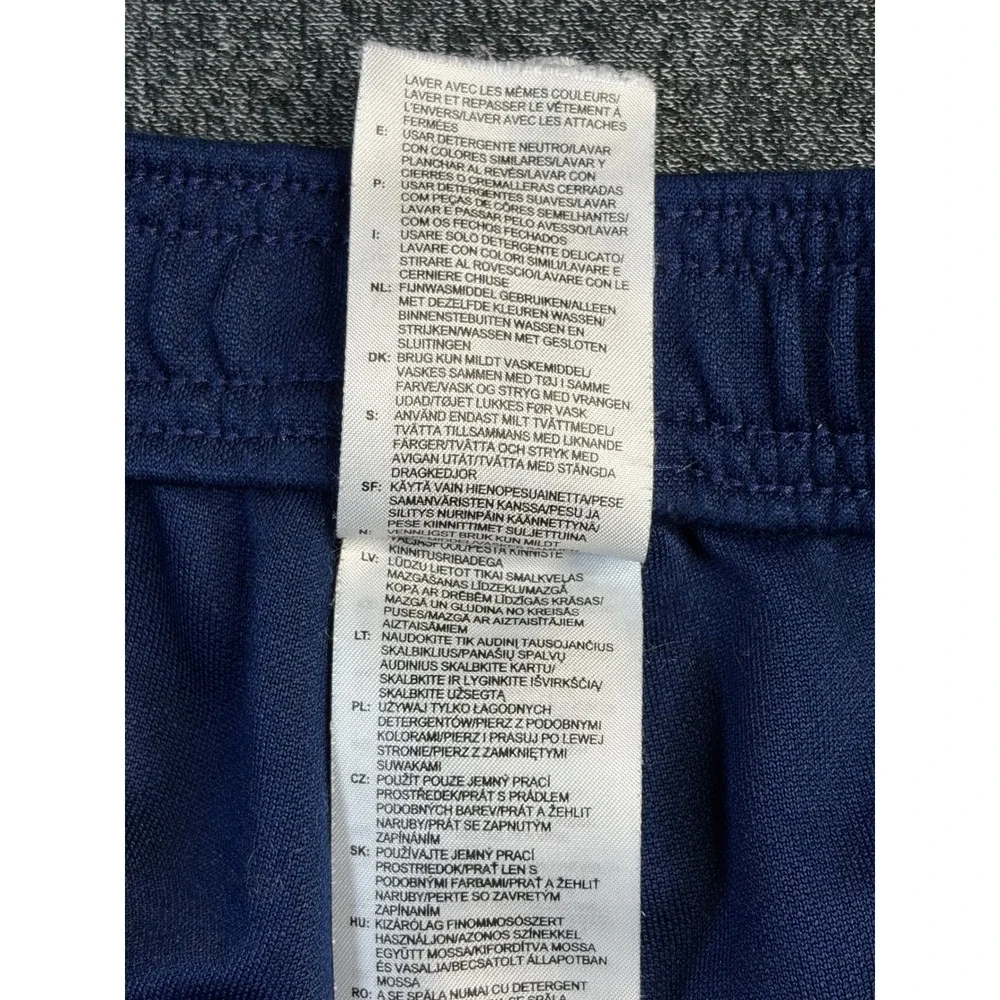 Adidas Aeroready Soccer Training Pants Mens Medium Navy Blue 3-Stripe‎ Track